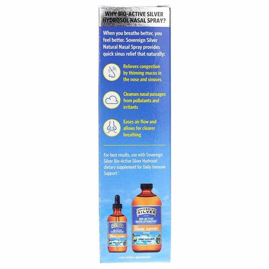 Natural Nasal Spray Bio-Active Silver Hydrosol, SVS